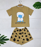 ست تیشرت و شلوارک زنانه مدل ببعی