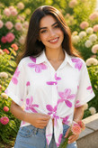 شومیز زنانه گره ای نازنین