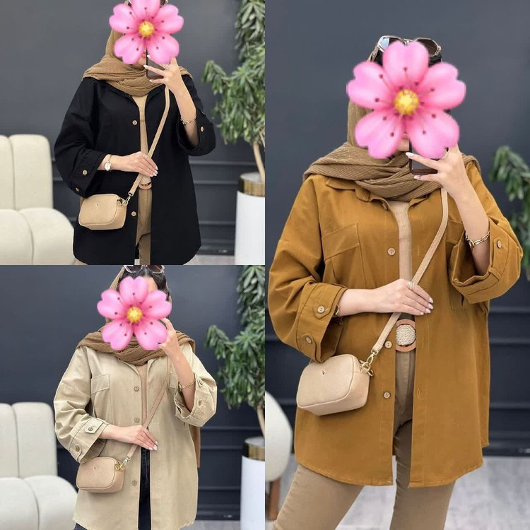 شومیز مانتو زنانه مدل بنفشه