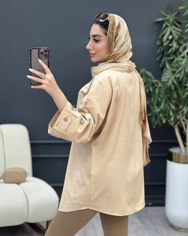 شومیز مانتو زنانه مدل بنفشه
