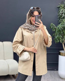 شومیز مانتو زنانه مدل بنفشه