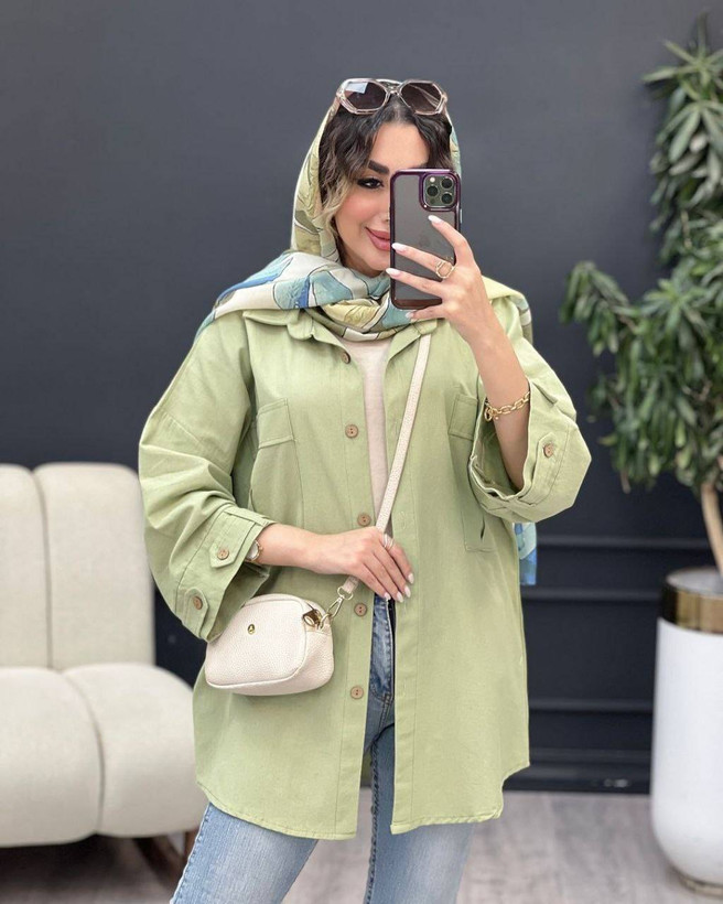 شومیز مانتو زنانه مدل بنفشه