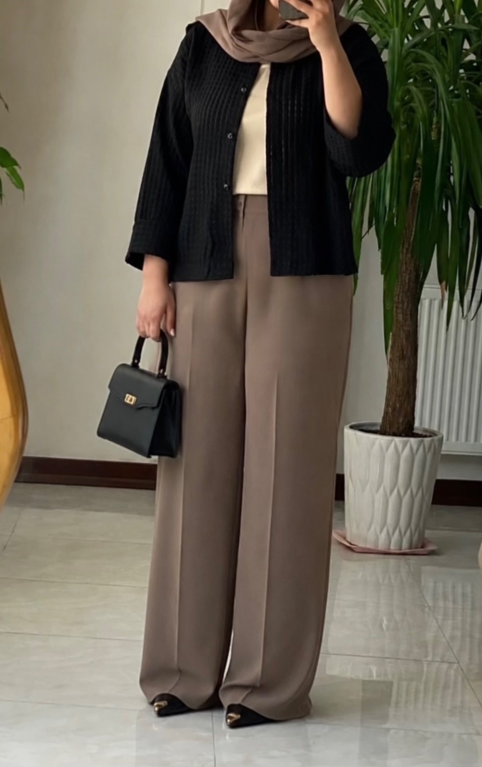 شومیز زنانه مدل باکسی شیشه ای