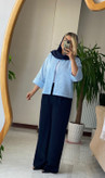 شومیز زنانه مدل باکسی شیشه ای