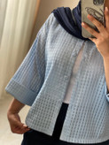 شومیز زنانه مدل باکسی شیشه ای