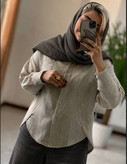 مانتو زنانه لنین بغل هلال یاس