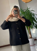 مانتو زنانه مدل پشت دکمه ای نوشین