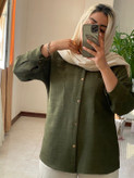 مانتو زنانه مدل پشت دکمه ای نوشین