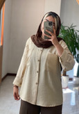 مانتو زنانه مدل پشت دکمه ای نوشین