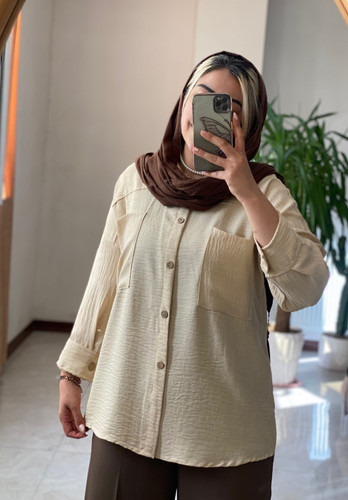 مانتو زنانه مدل پشت دکمه ای نوشین