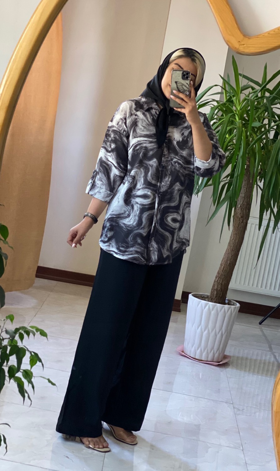 ست شومیز شلوار زنانه مدل آبرنگی