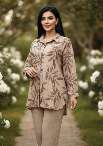 ست شومیز شلوار زنانه مدل برگ