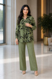 ست شومیز شلوار زنانه مدل برگ