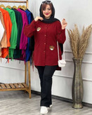 شومیز زنانه مدل استیکر خرس
