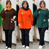 شومیز زنانه مدل استیکر خرس