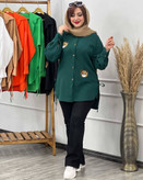 شومیز زنانه مدل استیکر خرس