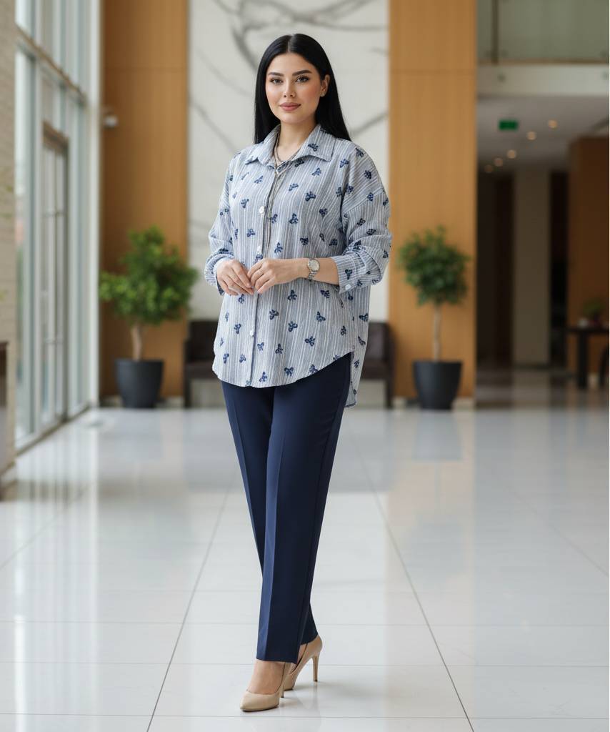 شومیز زنانه مدل پاپیون