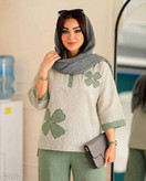 ست شومیز شلور زنانه مدل هلن