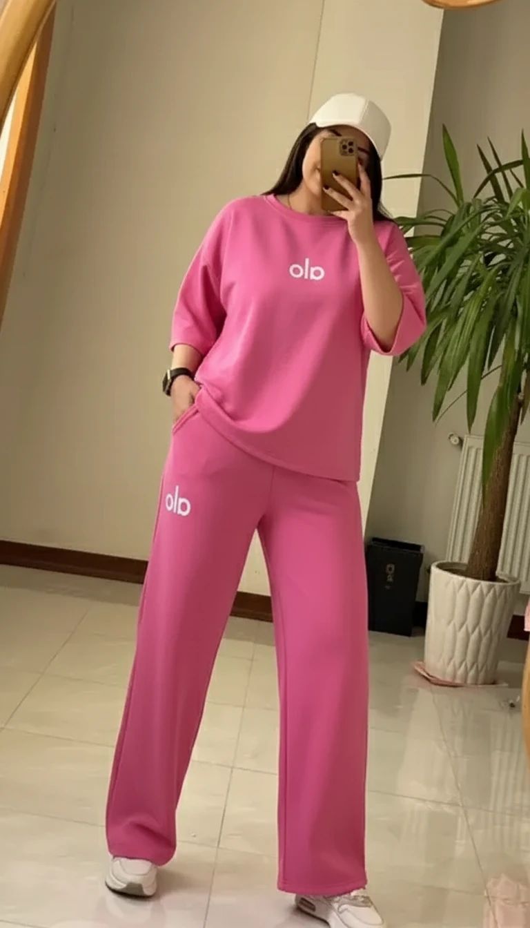 ست تیشرت شلوار اسپرت زنانه مدل آلو alo