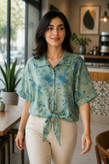 شومیز زنانه گره ای مدل پروانه