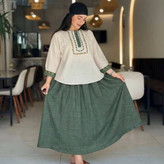 ست شومیز دامن زنانه مدل ژیوا
