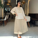 ست شومیز دامن زنانه مدل ژیوا