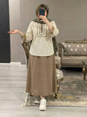 ست شومیز دامن زنانه مدل ژیوا
