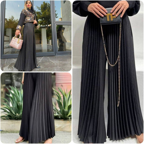 شلوار زنانه مدل پلیسه ریز