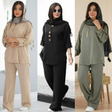 ست شومیز شلوار زنانه مدل نادین