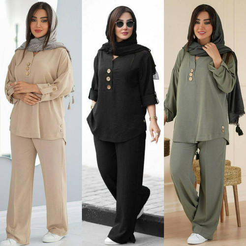 ست شومیز شلوار زنانه مدل نادین