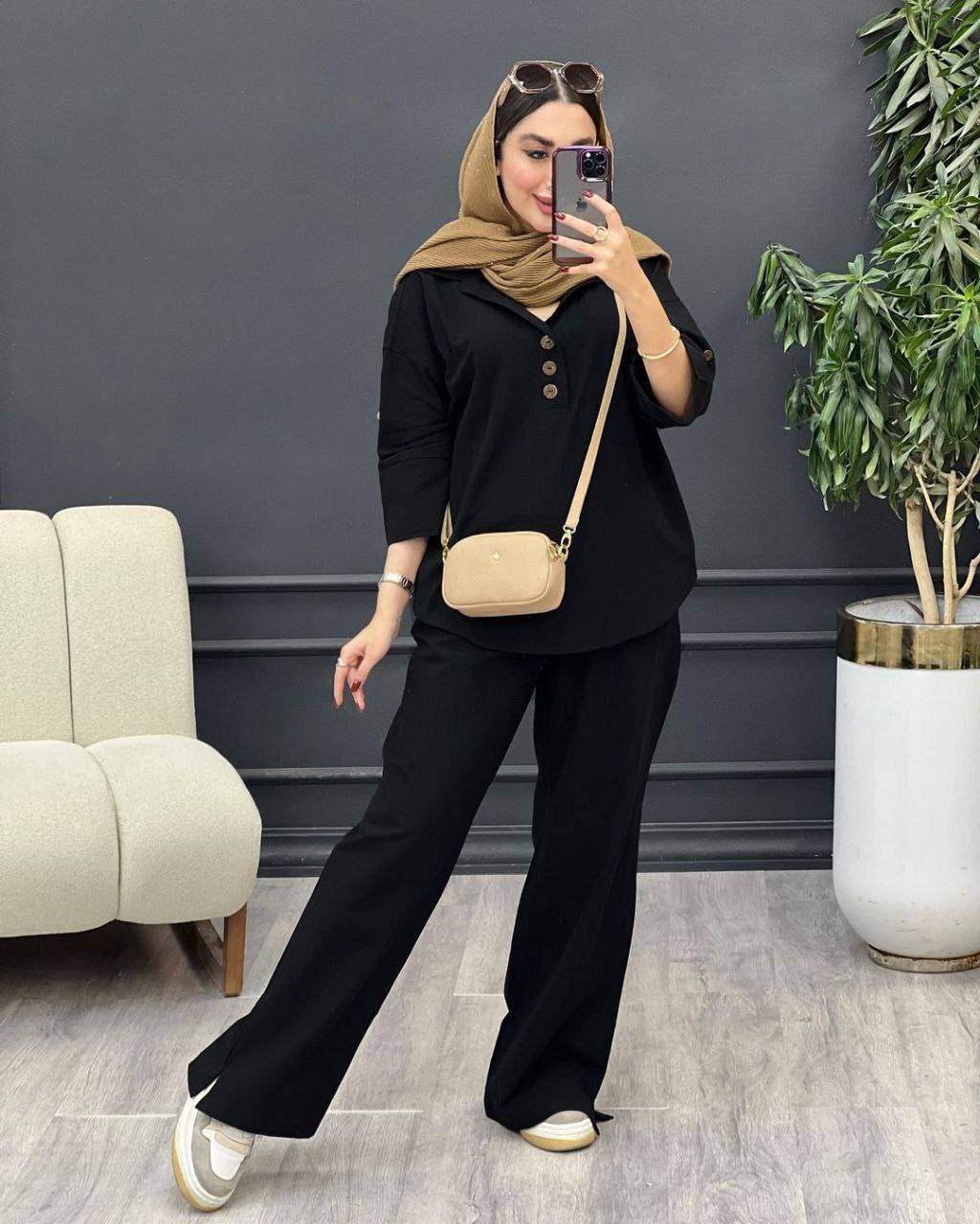 ست شومیز شلوار زنانه مدل نادین