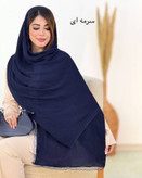 شال پلیسه زنانه مدل لبه توری