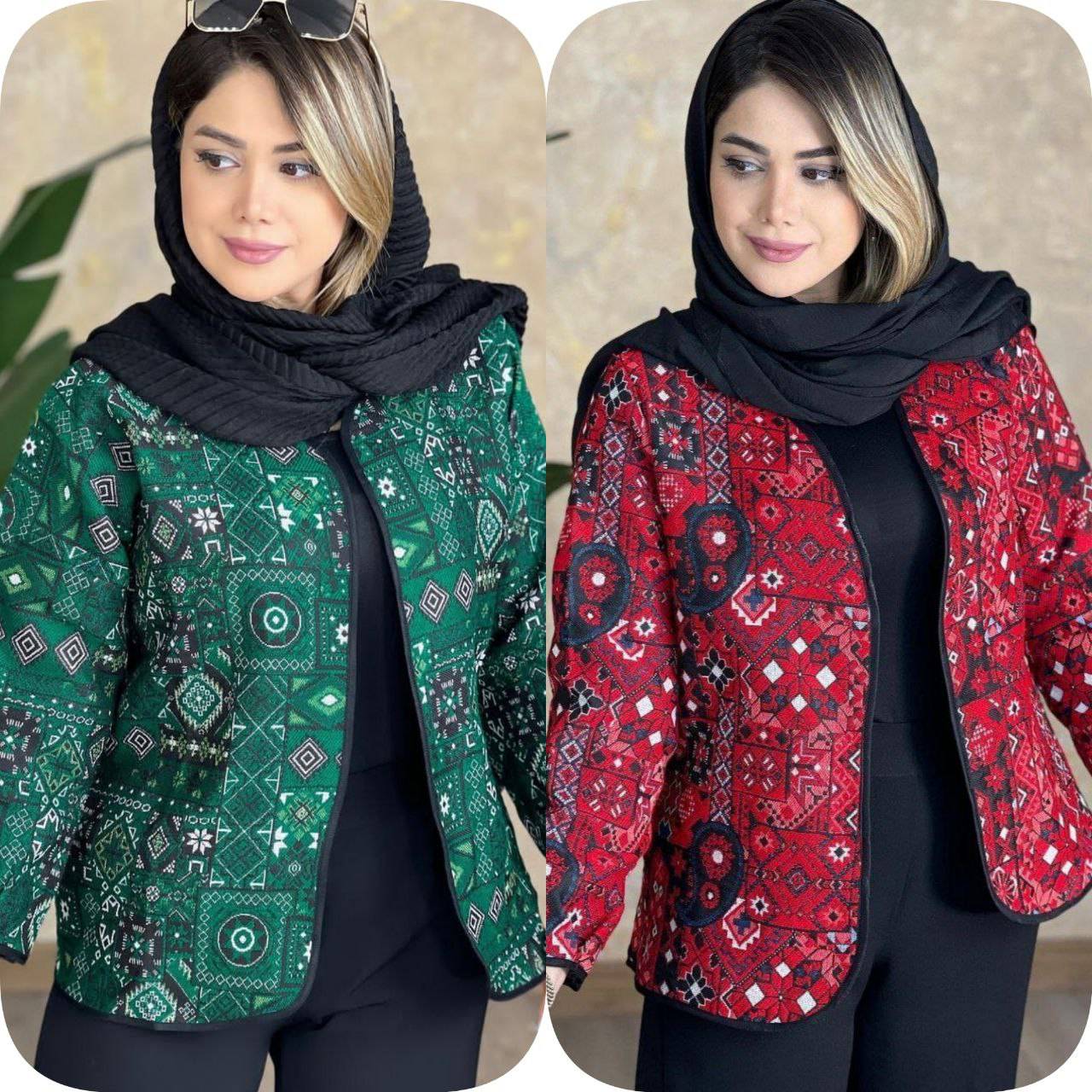 کت زنانه مدل گلیمی