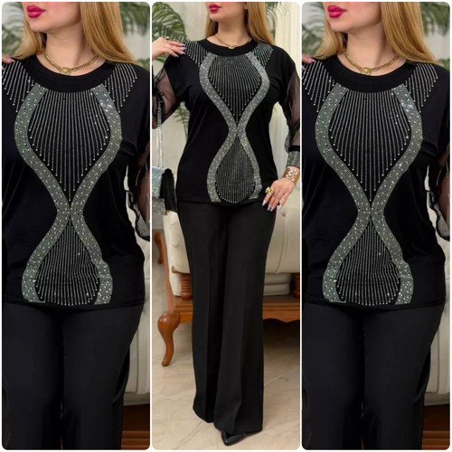 شومیز مجلسی زنانه مدل ساعت شنی