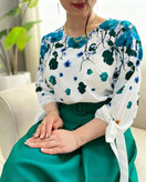 ست شومیز شلوار زنانه مدل شکوفه