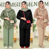 ست شومیز شلوار زنانه ژاکارد کسمه