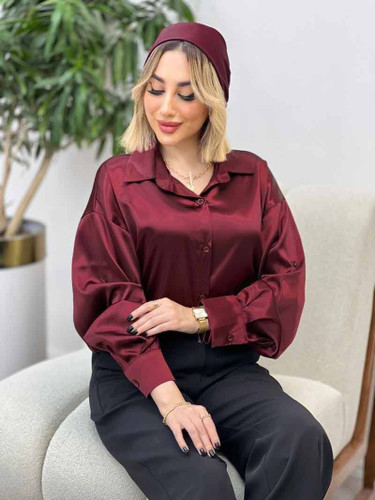 شومیز زنانه جنس ساتن مات