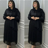 دامن زنانه مدل پلیسه جنس گیپور