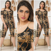 تاپ و شلوارک زنانه مدل تینا