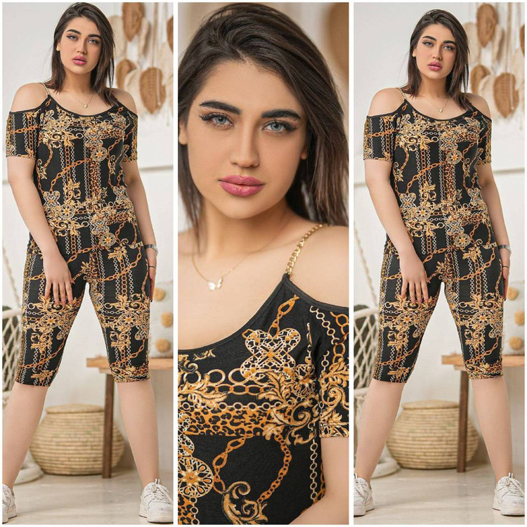 تاپ و شلوارک زنانه مدل تینا
