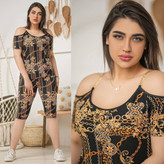 تاپ و شلوارک زنانه مدل تینا
