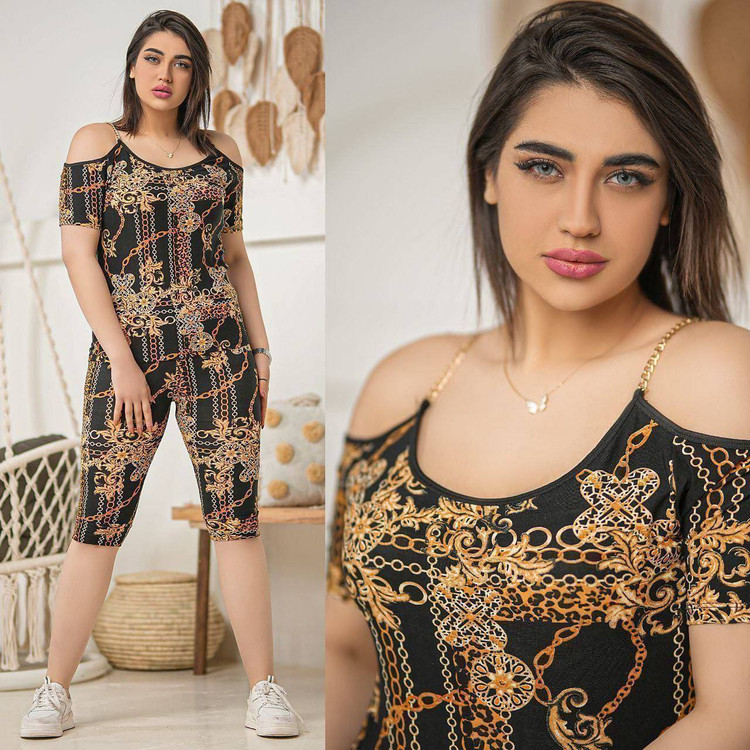تاپ و شلوارک زنانه مدل تینا