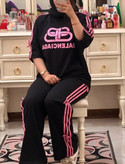 ست تیشرت شلوار زنانه مدل بالنسیاگا پاپیونی