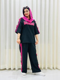 ست تیشرت شلوار زنانه مدل بالنسیاگا پاپیونی