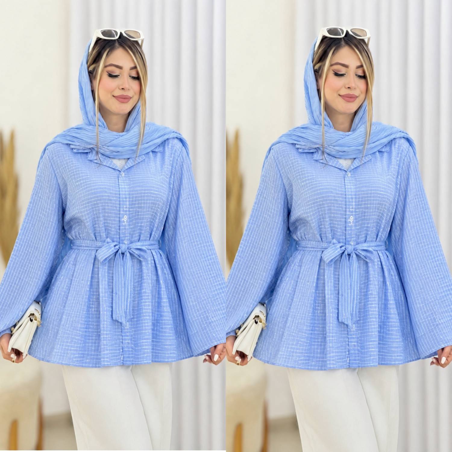 شومیز مانتویی زنانه مدل شیپوری