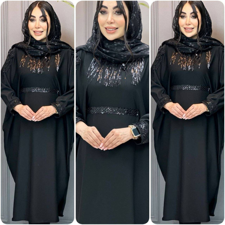 عبا زنانه مدل سردوش دار مه لقا