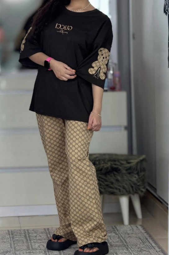 ست تیشرت شلوار زنانه مدل فندوق