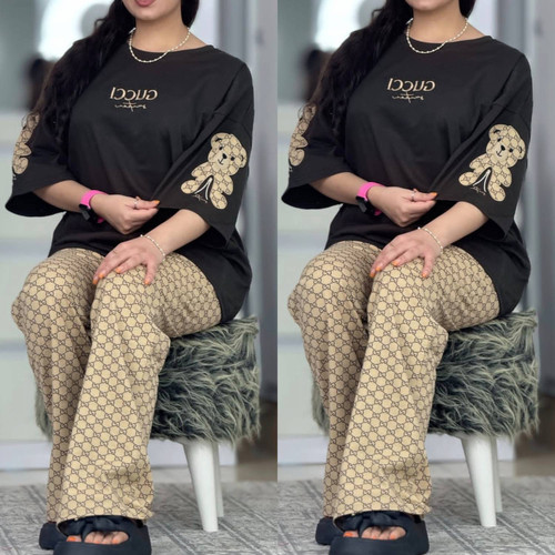 ست تیشرت شلوار زنانه مدل فندوق
