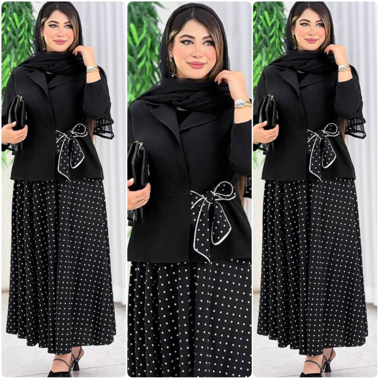 ست کت و دامن زنانه مدل کوثر