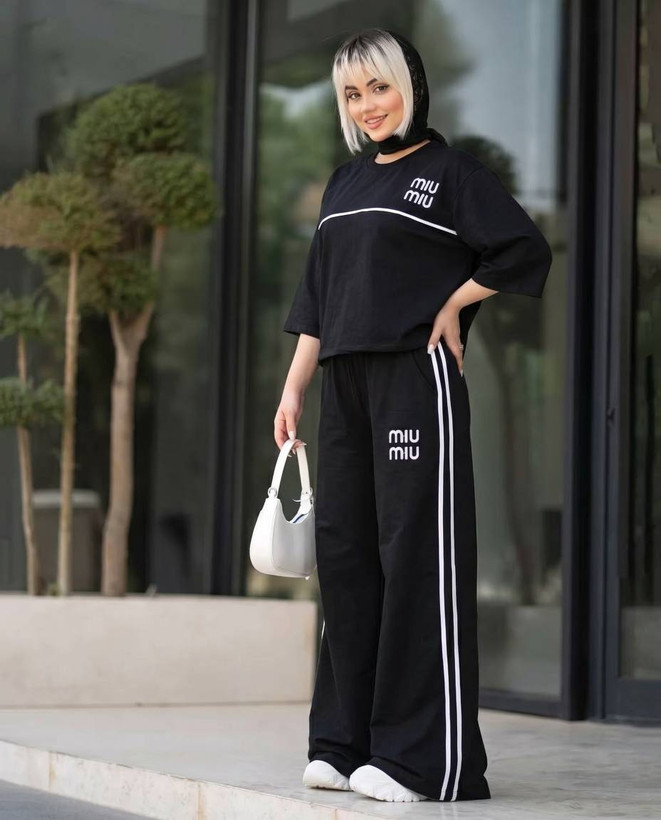 ست تیشرت شلوار زنانه مدل دنیز